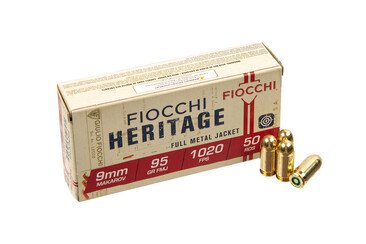 Патрон нареіний Fiocchi 9x18 Makarov. FMJ, 95 Gr (6,16 г) 50шт/уп