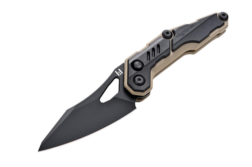 Ніж Hightron Spectron, M390, GFN, чорний, чорний клинок