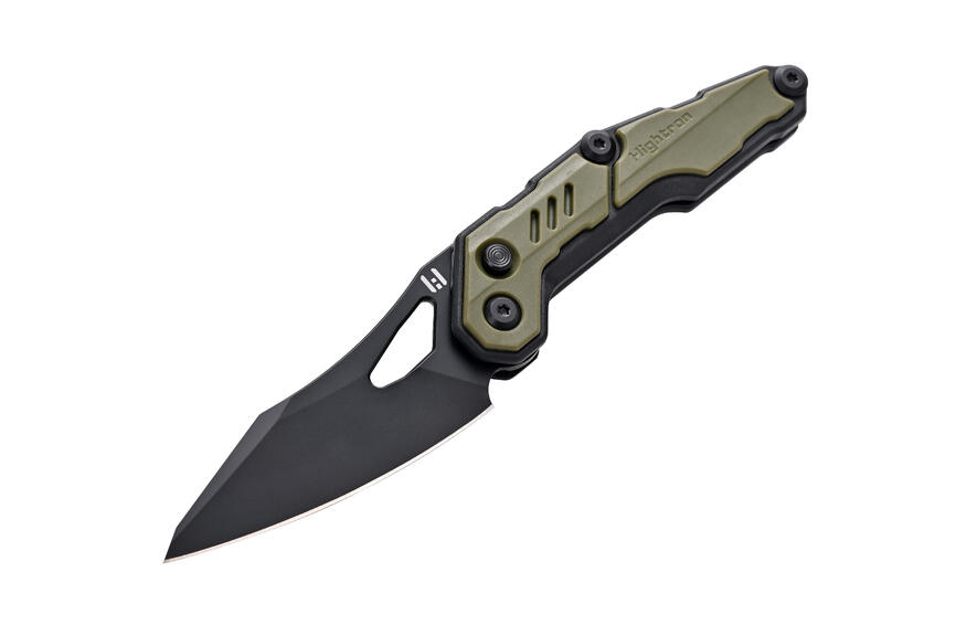 Ніж Hightron Spectron, M390, GFN, зелений, чорний клинок