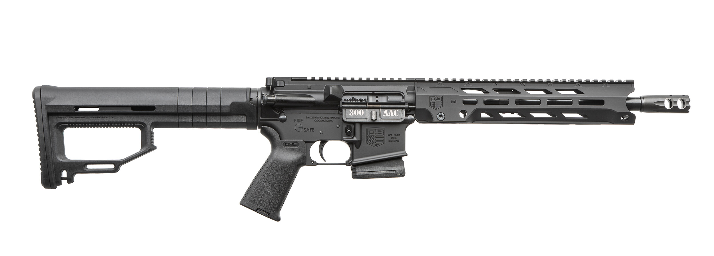Карабін нарізний Diamondback DB15 кал. 300 BLK SBR M-LOK ANTI ROTATION V4 RAIL 12"