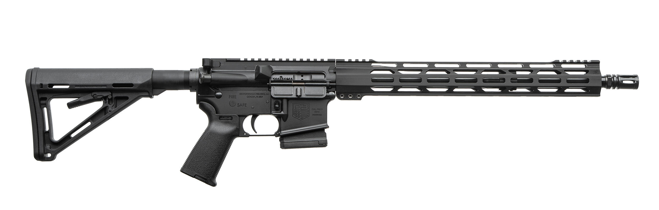 Карабін нарізний Diamondback DB15 BLACK кал.223 REM 16'' M-LOK Mid-length