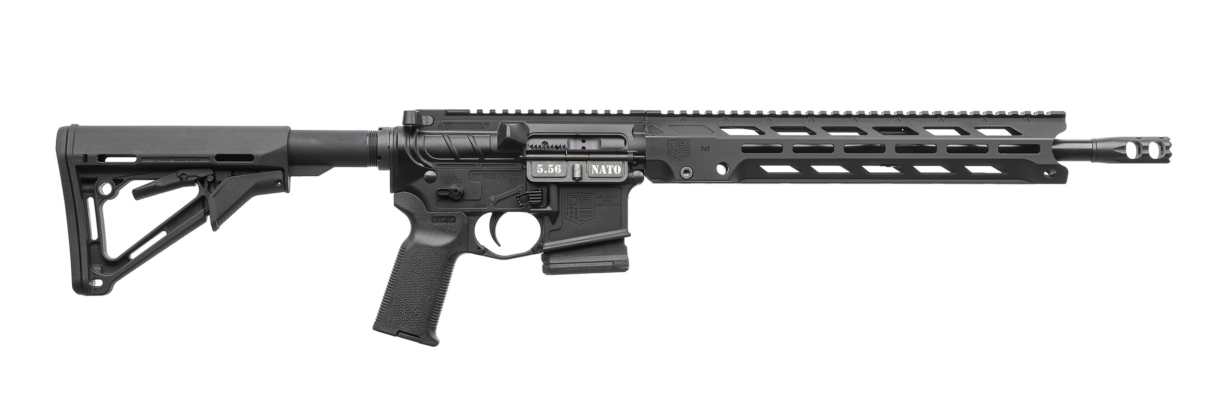 Карабін нарізний Diamondback DB15 OBSIDIAN кал. 223/5.56 BLACK AMBI CONTROL 14,5"