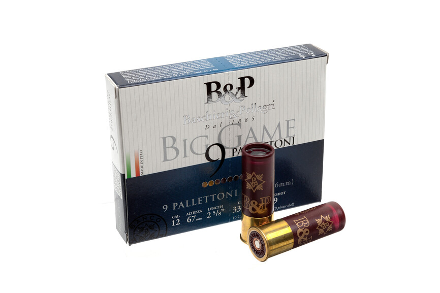 Картеч B&P BIG GAME PALLETTONI  (9P)  к.12/20/67 №11/0, 10/100шт 33,5гр