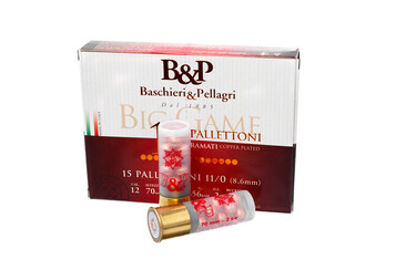 Картеч B&P BIG GAME PALLETTONI (15P)  к.12/20N/70 №11/0, 10/100шт 56гр