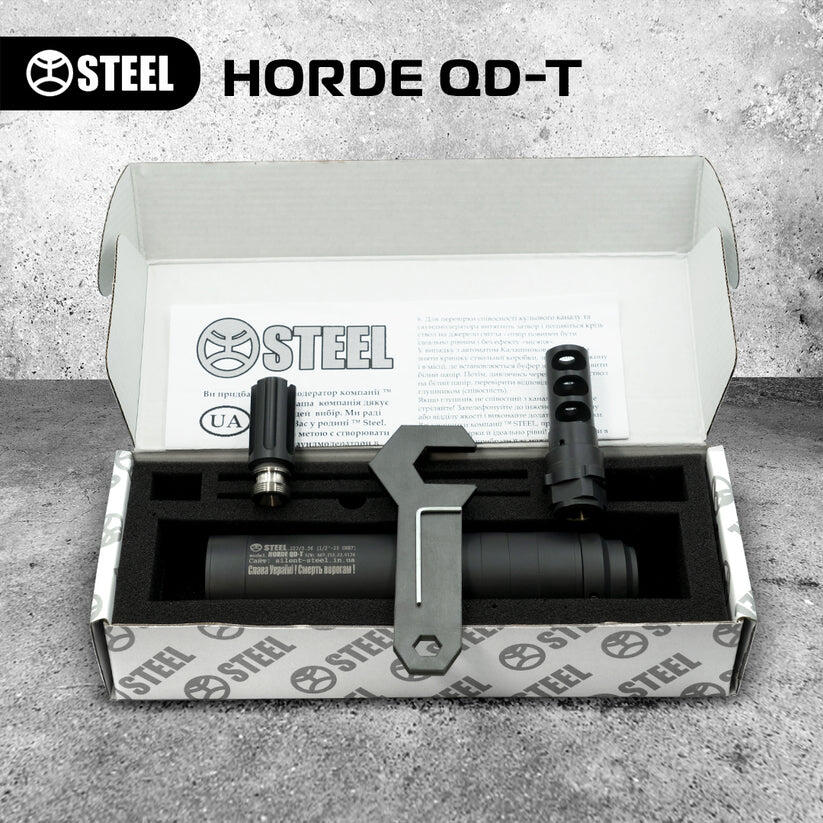 Глушник STEEL HORDE QD-T SMALL 223 1/2*28. Фото 2