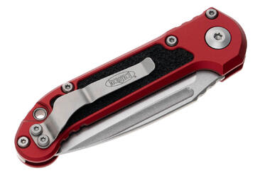 Ніж Microtech L.U.D.T S/E Gen III.,  stonewash клинок, червоне руків'я