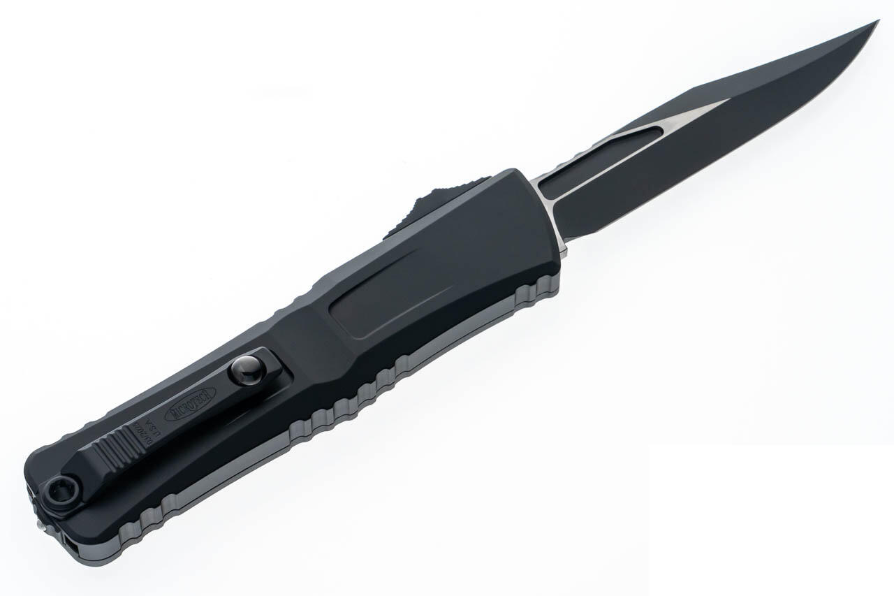 Ніж Microtech Combat Troodon Gen III OTF, bowie tactical, чорний. Фото 2
