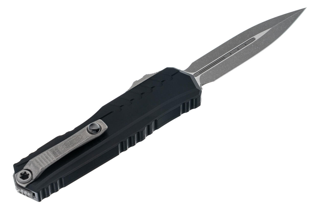 Ніж Microtech Cypher II D/E OTF, Apoc, чорне руків'я. Фото 2