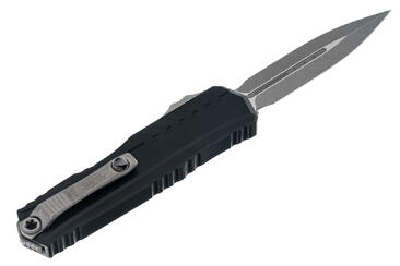 Ніж Microtech Cypher II D/E OTF, Apoc, чорне руків'я