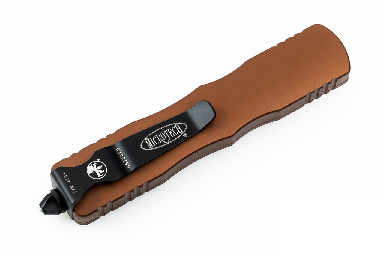 Ніж Microtech Dirac D/E OTF, чорний клинок,  руків'я tan. Фото 4