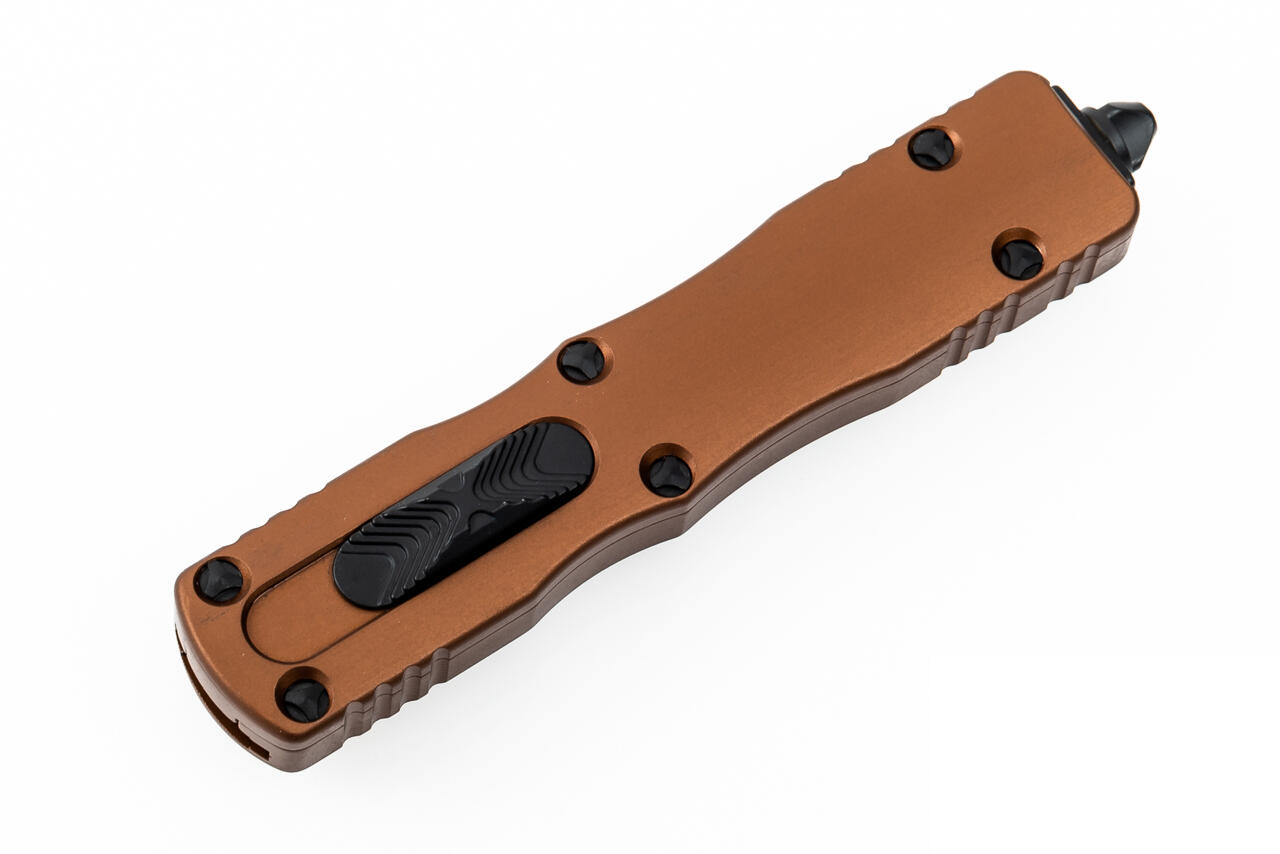 Ніж Microtech Dirac D/E OTF, чорний клинок,  руків'я tan. Фото 3