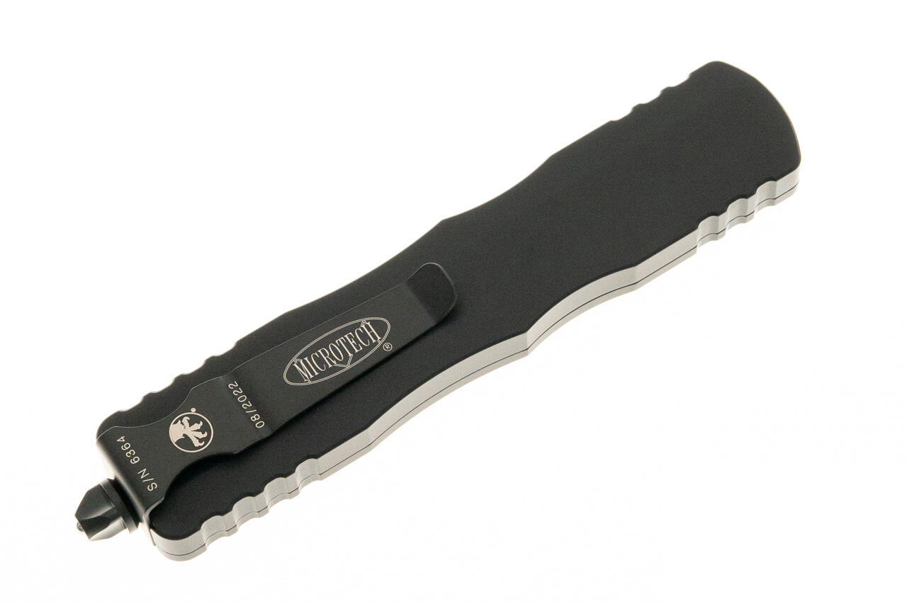 Ніж Microtech Dirac Delta D/E OTF, чорний клинок, чорне руків'я. Фото 3