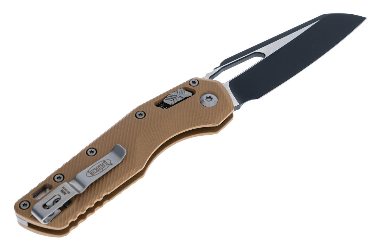 Ніж Microtech MSI SE, fluted black, G10, tan. Фото 2