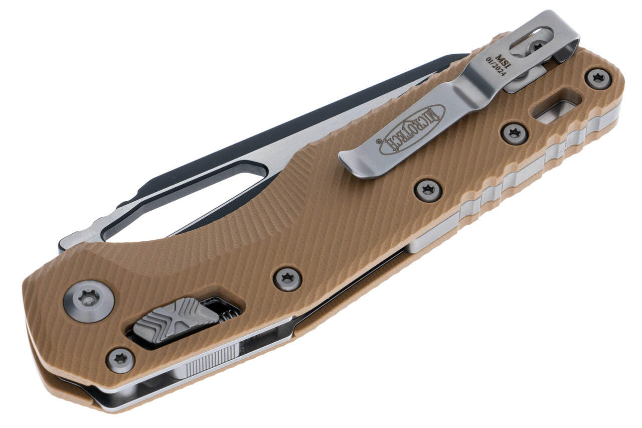 Ніж Microtech MSI SE, fluted black, G10, tan. Фото 4