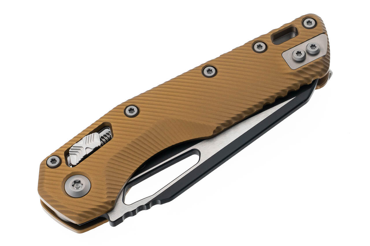 Ніж Microtech MSI SE, fluted black, алюміній, tan. Фото 4