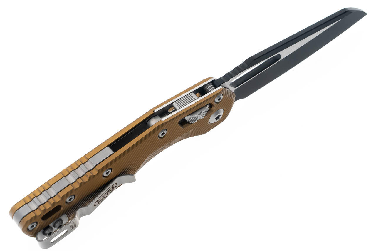 Ніж Microtech MSI SE, fluted black, алюміній, tan. Фото 3
