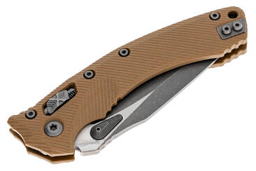Ніж Microtech Amphibian Ram-Lok, клинок Apoc Fluted,  руків'я tan G10