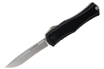 Ніж Microtech Hera II OTF, recurve stonewash, чорний