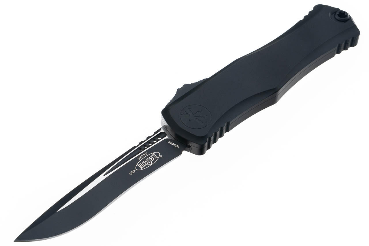 Ніж Microtech Hera II OTF, recurve tactical, чорний