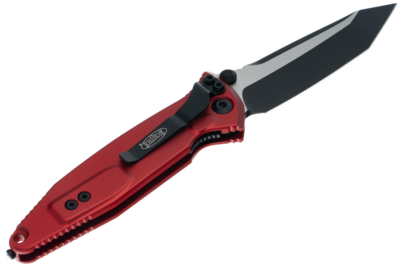 Ніж Microtech Socom Elite T/E-M, tanto, чорний, чорно-червоне руків'я. Фото 2