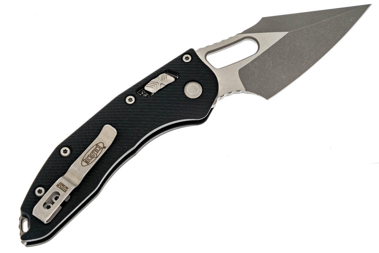 Ніж Microtech Stitch Ram-Lock, fluted, Apoc, чорне руків'я G10. Фото 2