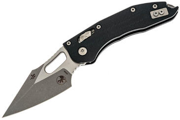 Ніж Microtech Stitch Ram-Lock, fluted, Apoc, чорне руків'я G10