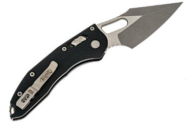 Ніж Microtech Stitch Ram-Lock, fluted, Apoc, чорне руків'я G10