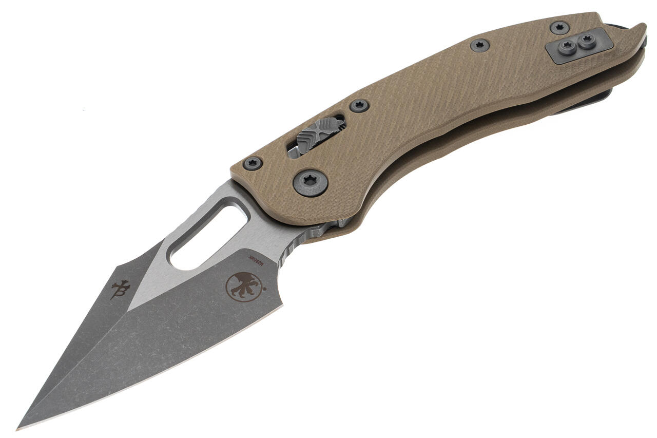 Ніж Microtech Stitch Ram-Lock, fluted, Apoc, руків'я G10 tan
