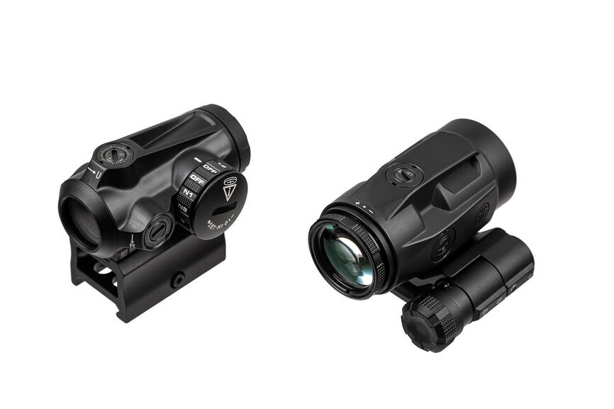 Комплект Sig Optics колiматор ROMEO-MSR Gen II 2 MOA і магніфер JULIET3-MICRO 3X22MM. Фото 3