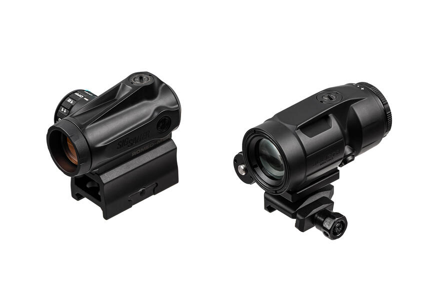Комплект Sig Optics колiматор ROMEO-MSR Gen II 2 MOA і магніфер JULIET3-MICRO 3X22MM