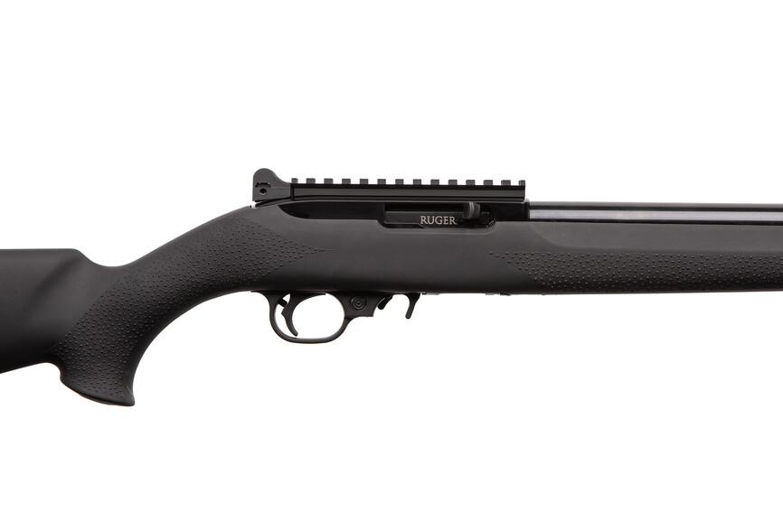 Карабін мисливський RUGER 10/22® Carbine Black Hogue OverMolded  кал. 22LR. Фото 2