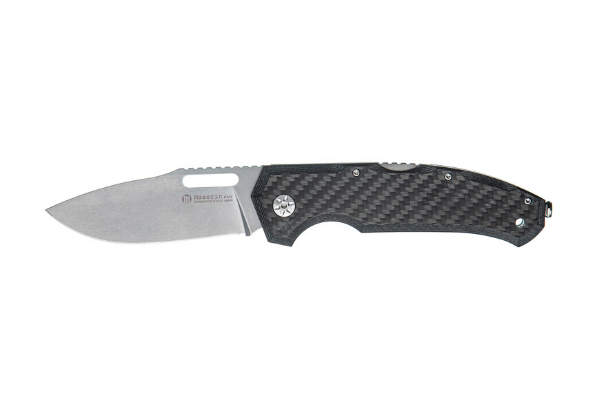 Ніж Maserin Nimrod, M390, carbon fiber, чорний