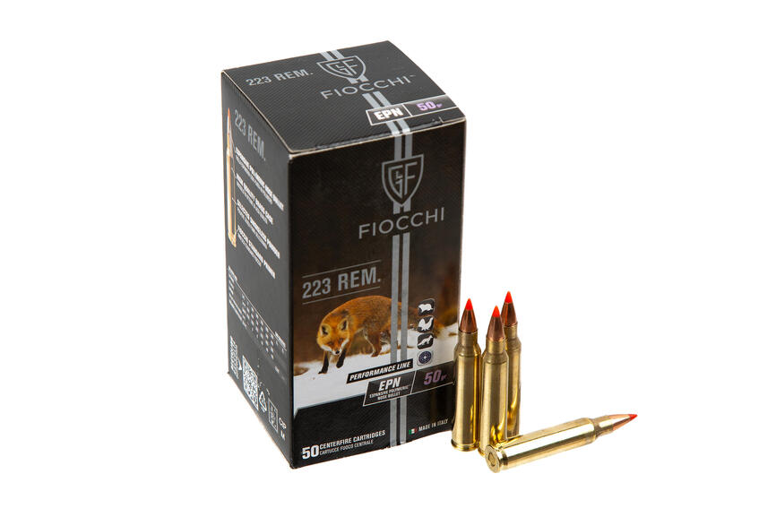 Патрон нарізний Fiocchi 223 Rem., EPN, 50Gr (3,2 г), 50 шт.