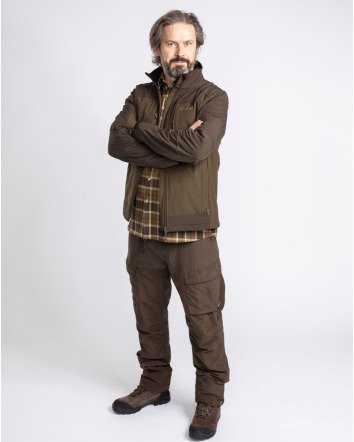 Куртка Pinewood Smaland Stretch Shell JKT D.Olive/Suede Brown
