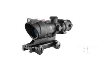 Приціл TRIJICON ACOG 4x32 Dual Illuminated Red Crosshair 300 BLK Merged; TA51