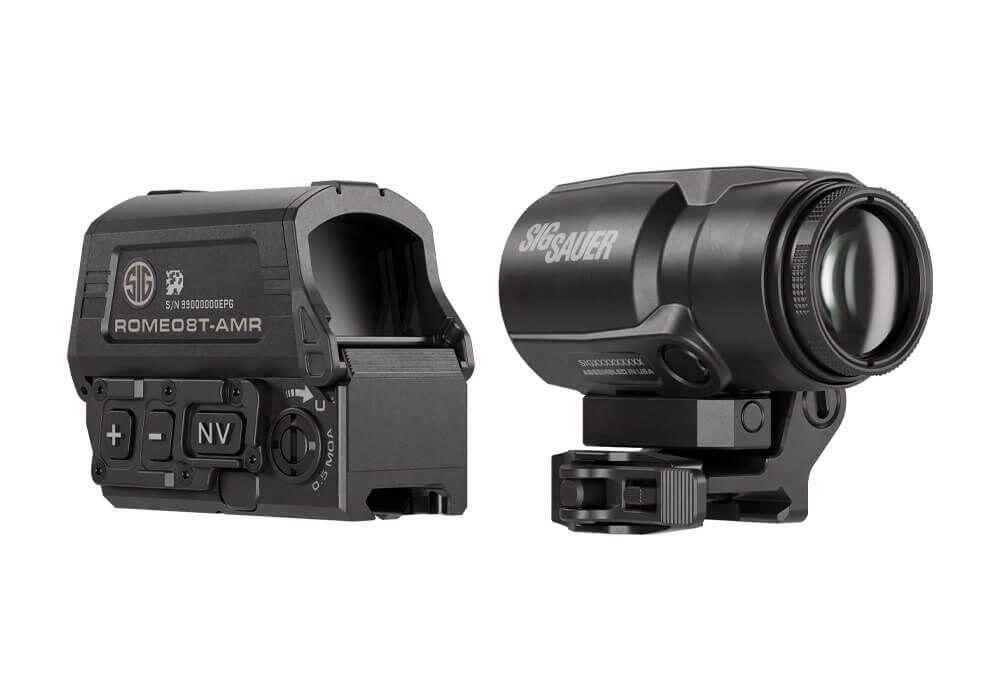 Комплект Sig Optics коллиматор ROMEO8T-AMR 1X40  і магніфер JULIET3T-AMR 3X22MM. Фото 3