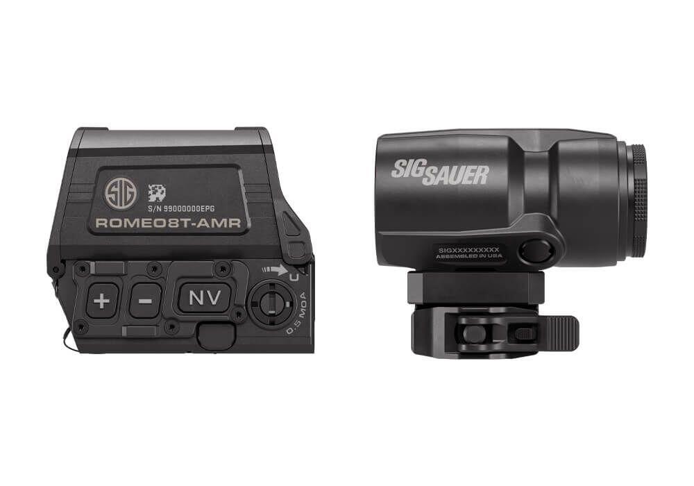 Комплект Sig Optics коллиматор ROMEO8T-AMR 1X40  і магніфер JULIET3T-AMR 3X22MM. Фото 2
