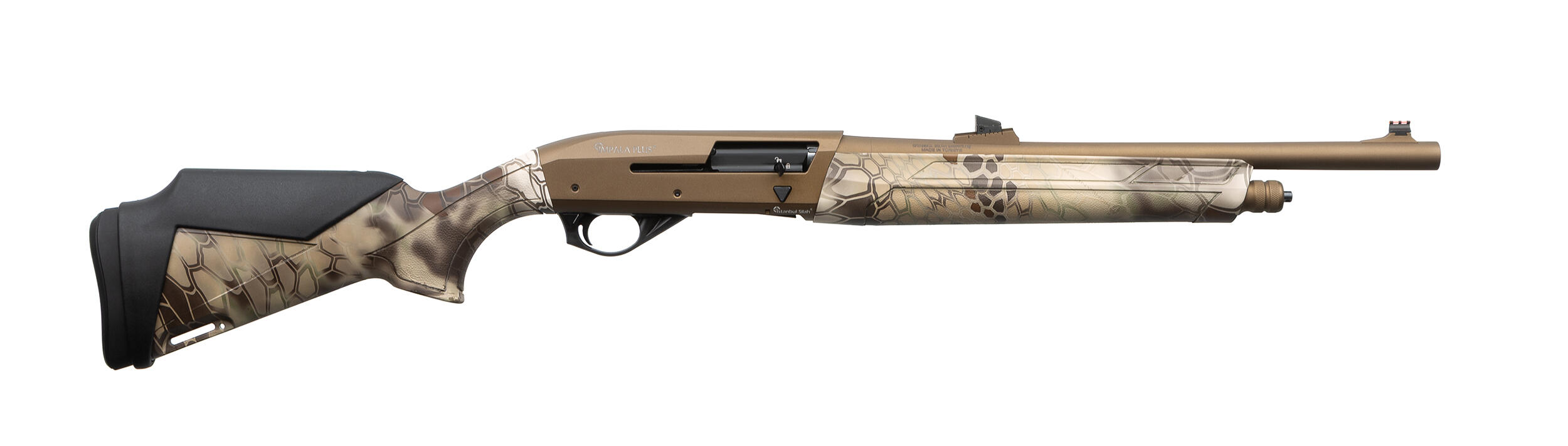 Impala Plus Напівавтоматична гладкоствольна рушниця Impala Plus Highlander Bronze Slug 12/76, 470 мм