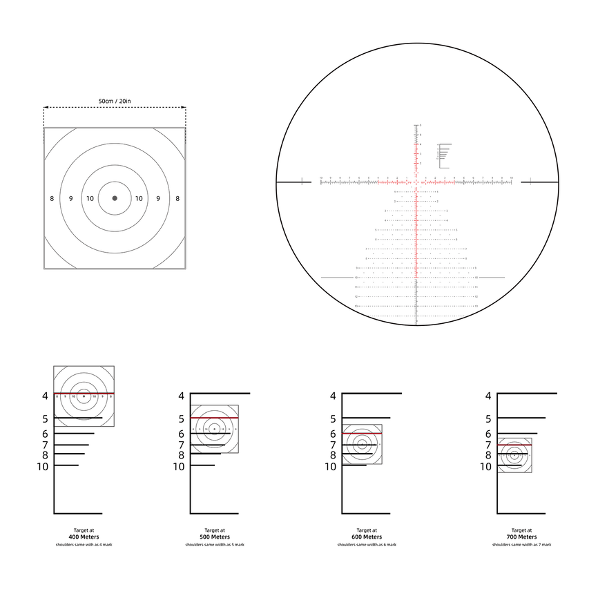 Приціл оптичний Vector Optics  Continental X6 6-36x56 (34 мм) FFP illum. VEC-MBR2. Фото 3