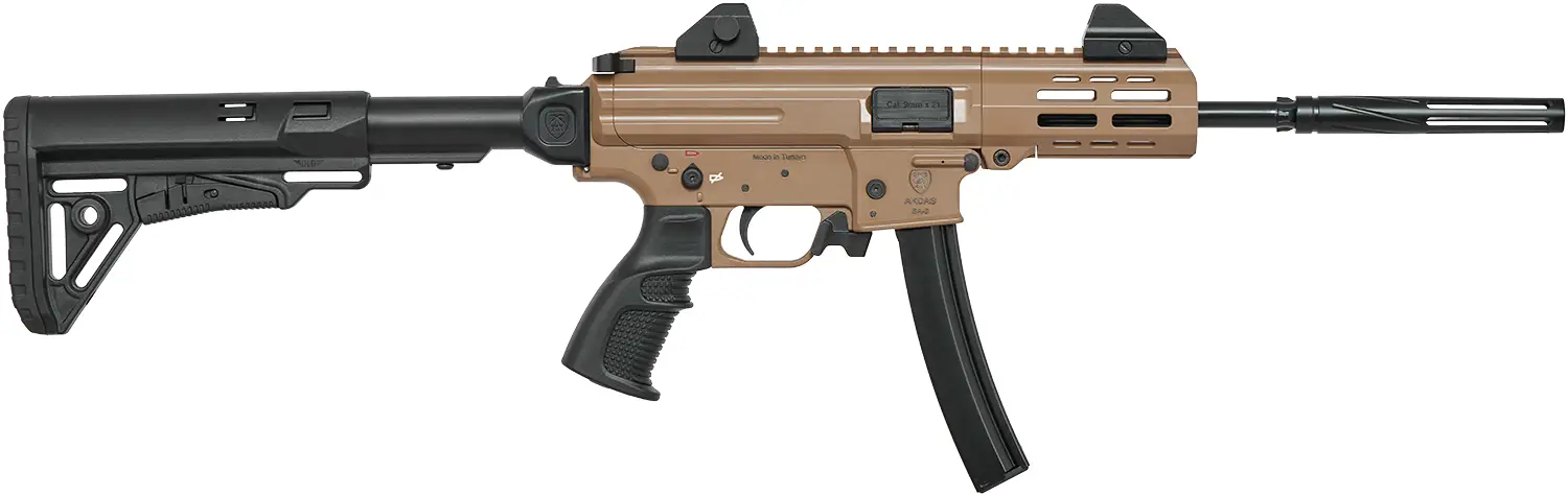 2418.01.63 Карабін AKDAS SA-9 FDE кал. 9мм (9x21) FDE