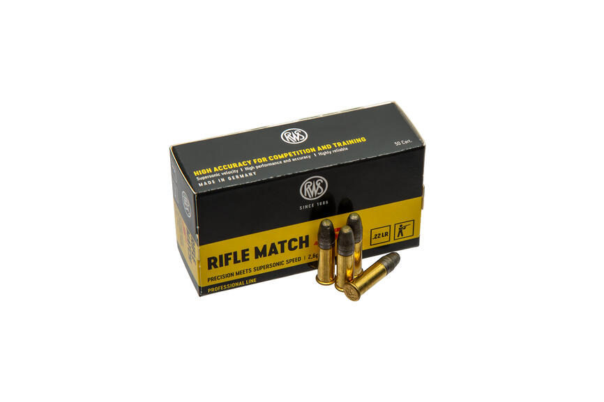 2314372 Патрони нарізні RWS Rifle Match S, кал. 22 LR, 40GR (2,6 г), 345 м/с, 50 шт/уп