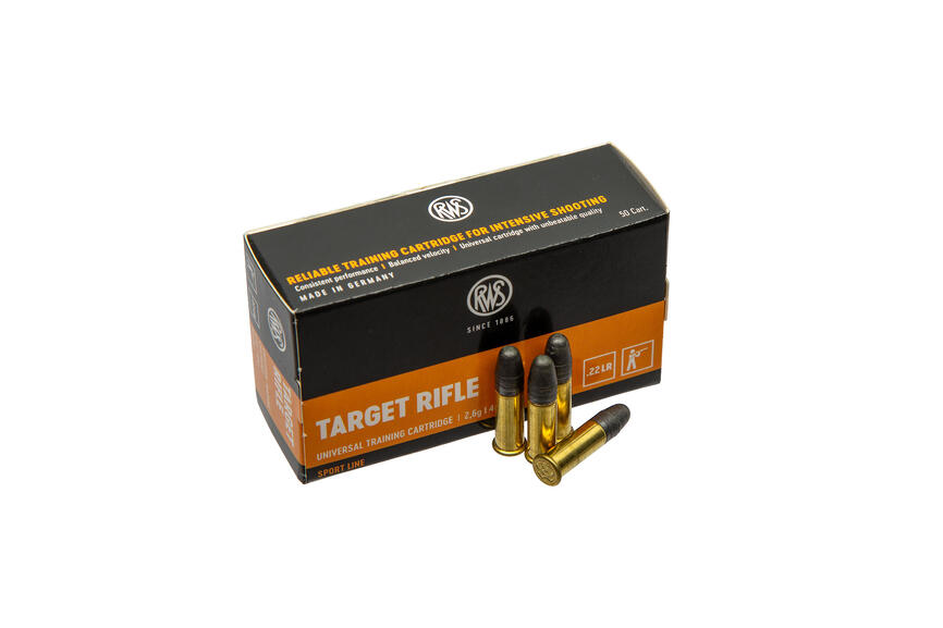 2132478 Патрони нарізні RWS Target Rifle, кал. 22 LR, 40GR (2,6г), 330 м/с, 50 шт/уп.
