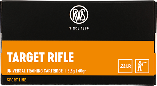 2132478 Патрони нарізні RWS Target Rifle, кал. 22 LR, 40GR (2,6г), 330 м/с, 50 шт/уп.. Фото 2
