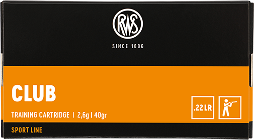 2132885 Патрони нарізні RWS Club, кал. 22 LR, 40GR (2,6 г), 330 м/с, 50 шт/уп.. Фото 2