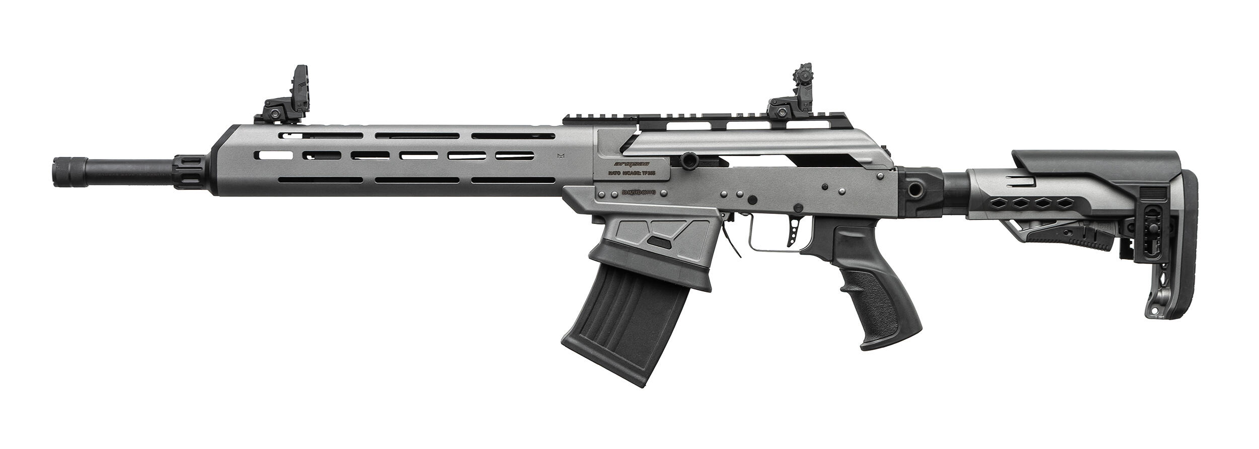 Рушниця мисливська Armsan RS-23 12GA 3" 47CM gray telescopic non folding stock. Фото 2