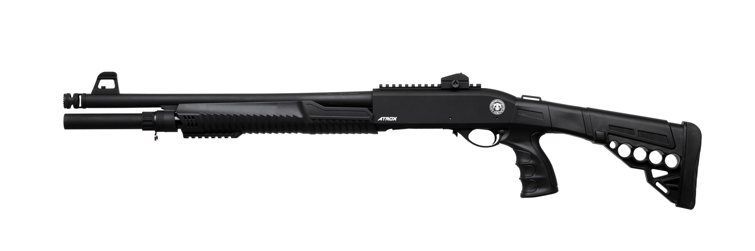 ATROX Tactic Black Telescopic Stock 12/46 см Рушниця гладкоствольна Huglu 7+1. Фото 4