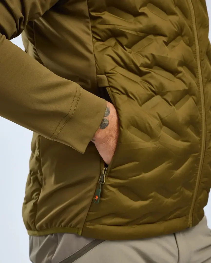 Куртка Pinewood Abisko Insulation Hybrid Jacket M's Olive Green. Фото 4