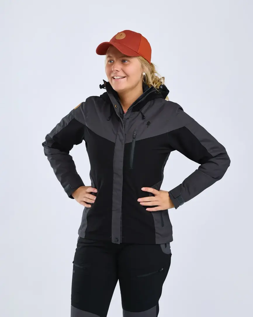Куртка жіноча Pinewood Finnveden Hybrid Extreme Jacket W's Black/D.Anthracite. Фото 2