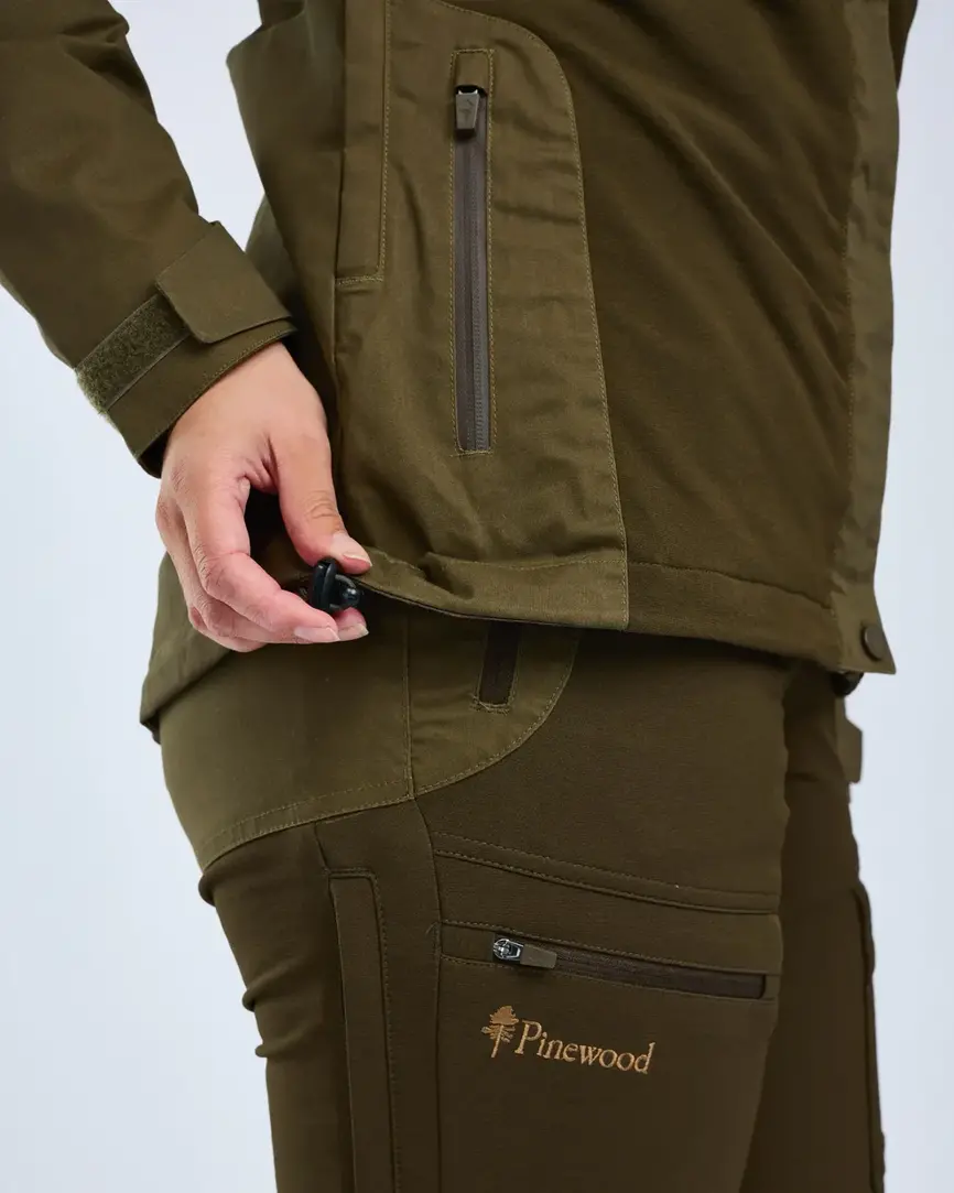 Куртка жіноча Pinewood Finnveden Hybrid Extreme Jacket W's D.Olive/H.Olive. Фото 4
