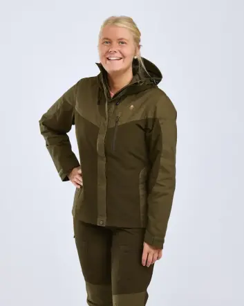 Куртка жіноча Pinewood Finnveden Hybrid Extreme Jacket W's D.Olive/H.Olive